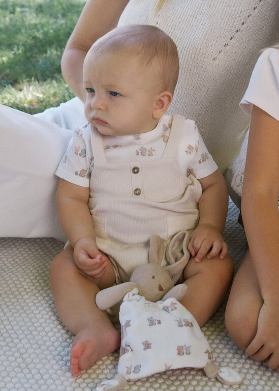 MAYORAL BARBOTEUSE SALOPETTE MOTIFS D'OURSONS - BEIGE