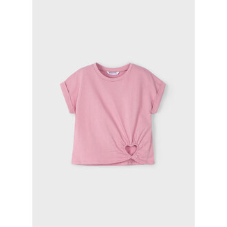MAYORAL T-SHIRT AVEC DÉTAIL DE COEUR - ROSÉ