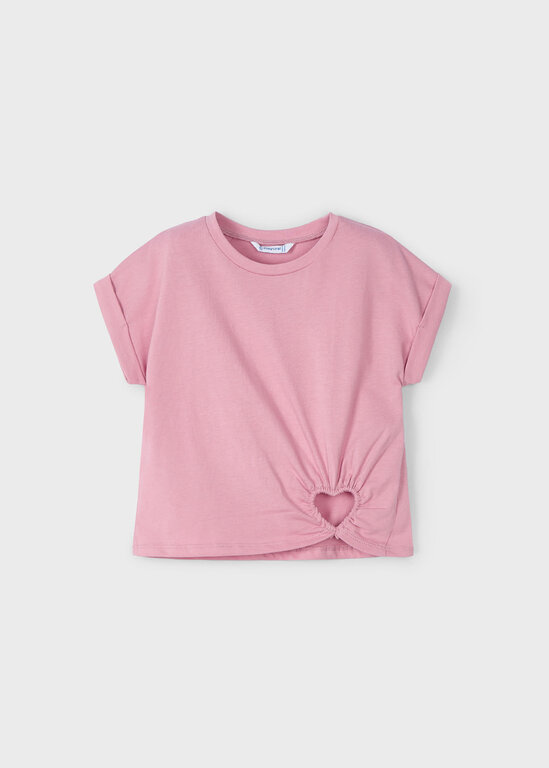 MAYORAL T-SHIRT AVEC DÉTAIL DE COEUR - ROSÉ