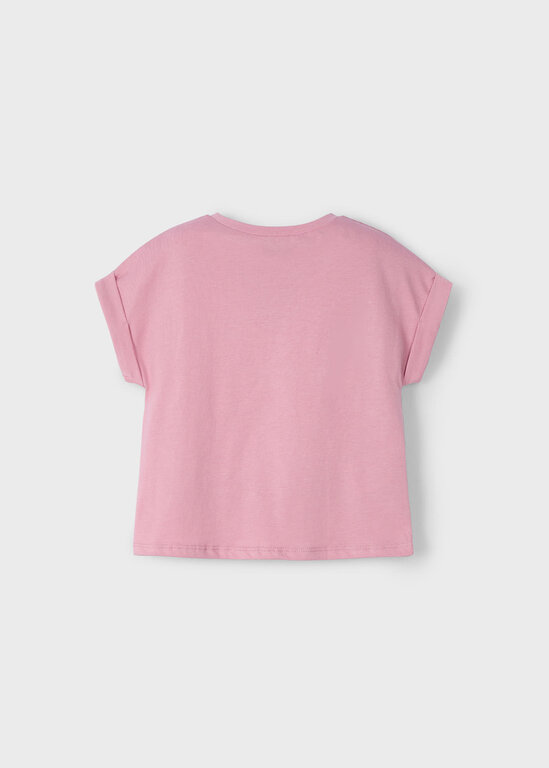 MAYORAL T-SHIRT AVEC DÉTAIL DE COEUR - ROSÉ