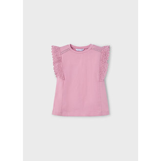 MAYORAL HAUT AVEC MANCHES CROCHET - ROSÉ