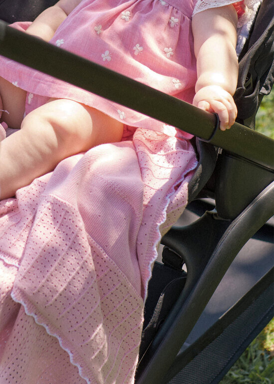 COUVERTURE EN TRICOT BLONDA - SAKURA