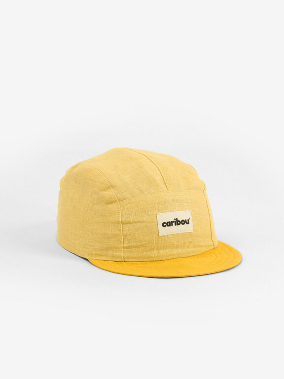 CARIBOU CASQUETTE EN LIN - DUO JAUNE