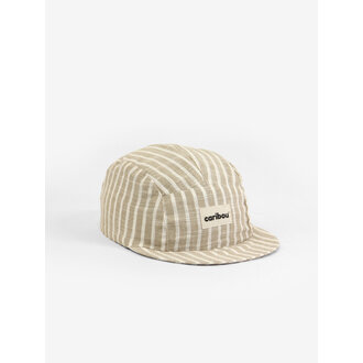 CARIBOU LINEN CAP - NATURAL STRIPE