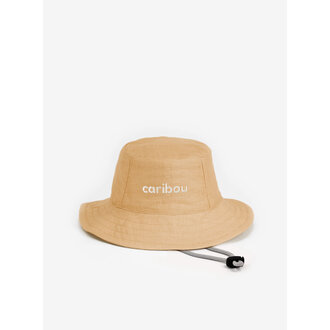 CARIBOU CHAPEAU SOLEIL EN LIN BRODÉ - SABLE