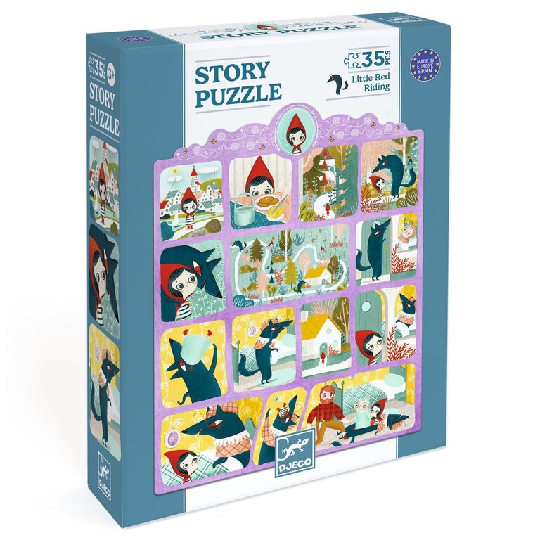 DJECO PUZZLE HISTOIRE 35 PCS - LE PETIT CHAPERON ROUGE