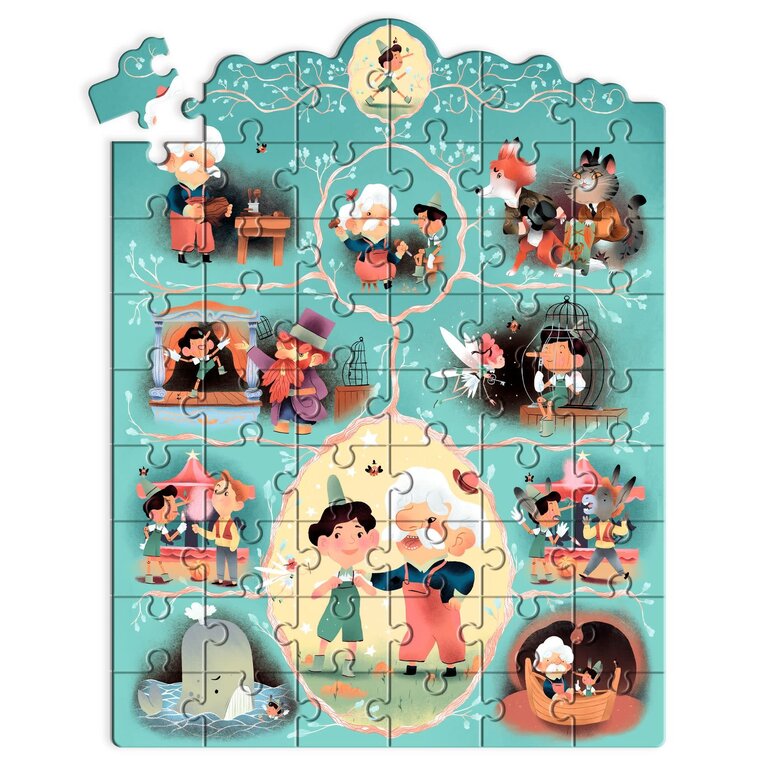 DJECO PUZZLE HISTOIRE 54 PCS - PINOCCHIO