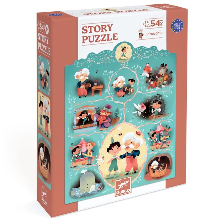 DJECO PUZZLE HISTOIRE 54 PCS - PINOCCHIO