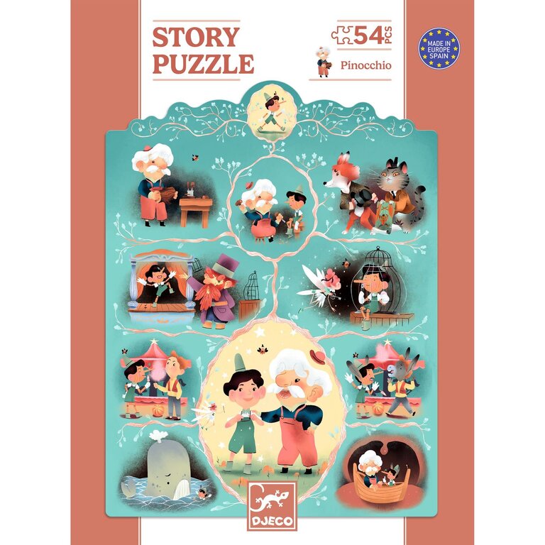DJECO PUZZLE HISTOIRE 54 PCS - PINOCCHIO