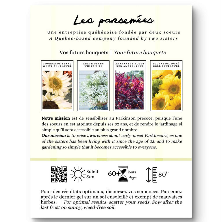LES PARSEMÉES BOUQUET 60 JOURS (4 VARIÉTÉS)