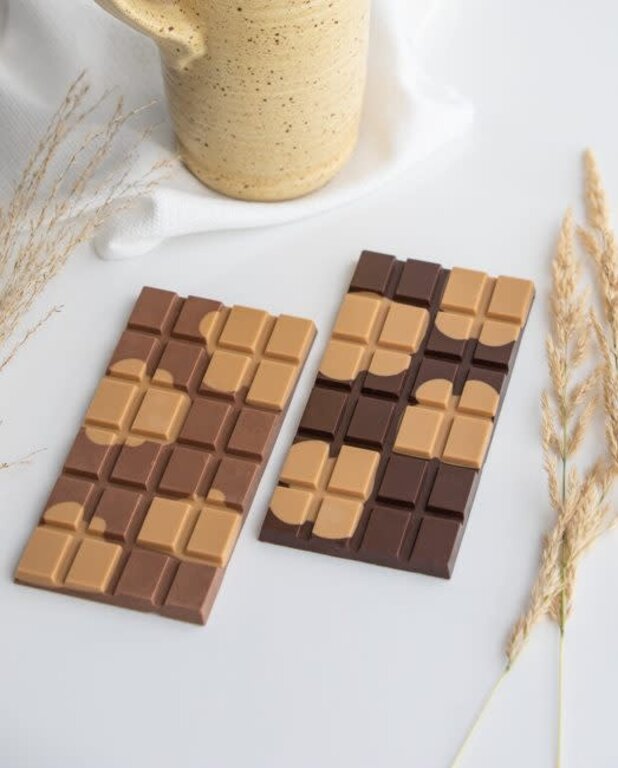 CHOCO CHOCOLAT TABLETTE SÉSAME ET CHOCOLAT BLANC CARAMÉLISÉ - CHOCOLAT AU LAIT