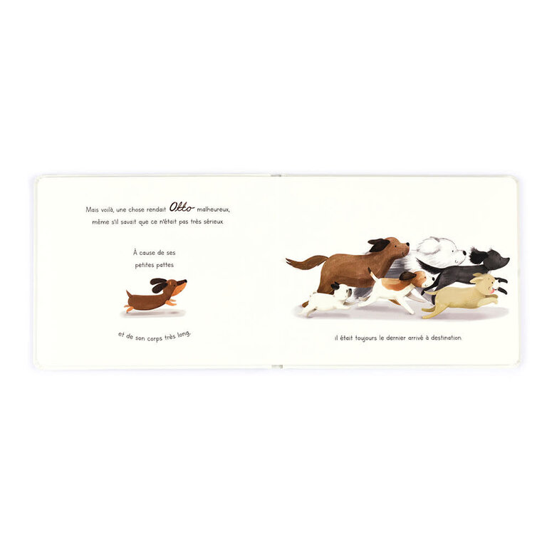 JELLYCAT LIVRE - OTTO LE PETIT CHIEN SAUCISSE