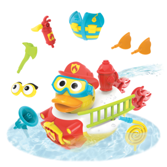 YOOKIDOO JOUET DE BAIN - JET DUCK - CRÉE UN POMPIER