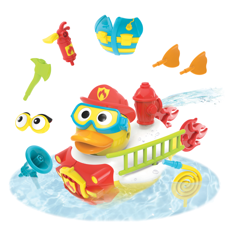 YOOKIDOO JOUET DE BAIN - JET DUCK - CRÉE UN POMPIER