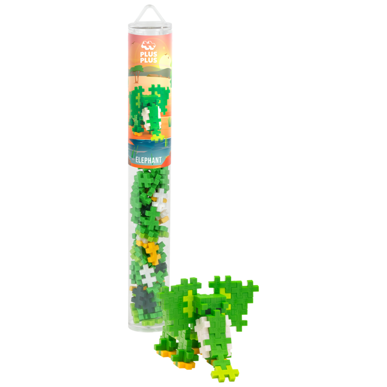 PLUS-PLUS TUBE GO 70MCX - ÉLÉPHANT