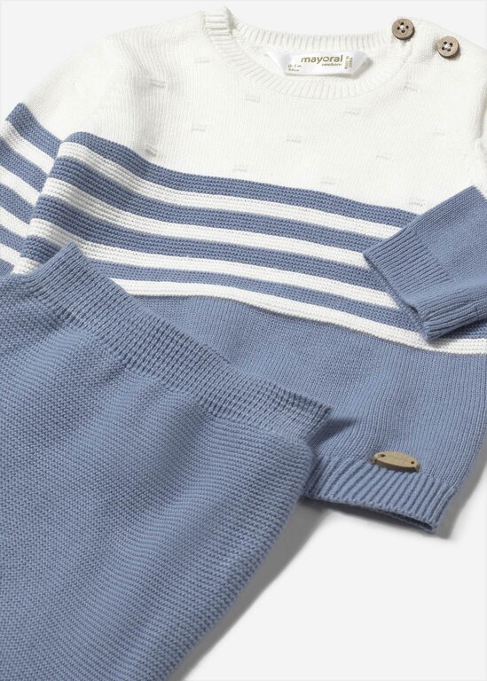 MAYORAL ENSEMBLE EN TRICOT POUR BÉBÉ - BLEU