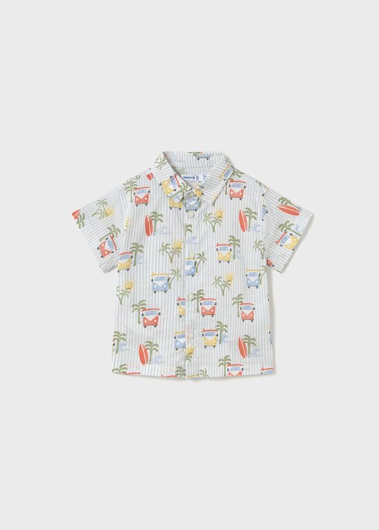 MAYORAL CHEMISE MANCHES COURTES IMPRIMÉE - PLANCHES ET VANS