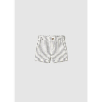 MAYORAL SHORT EN LIN LIGNÉ - NATUREL