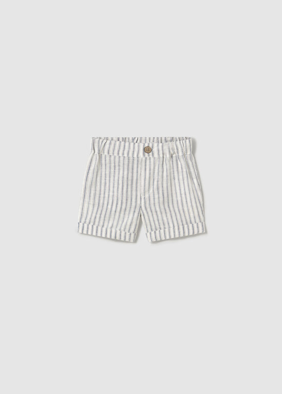 MAYORAL SHORT EN LIN LIGNÉ - NATUREL