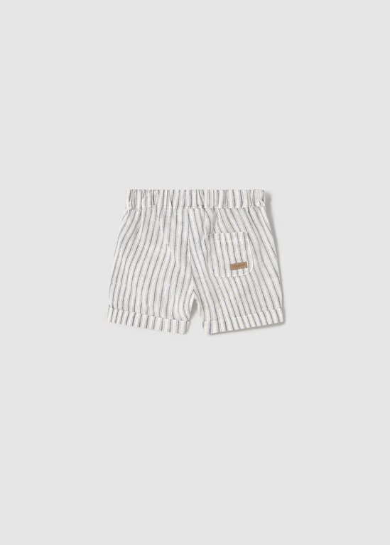 MAYORAL SHORT EN LIN LIGNÉ - NATUREL