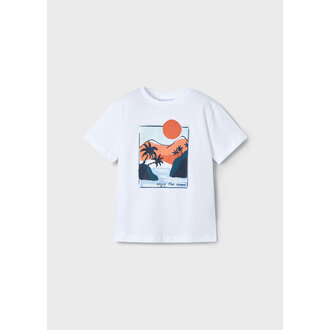 MAYORAL T-SHIRT IMPRIMÉ PAYSAGE - BLANC