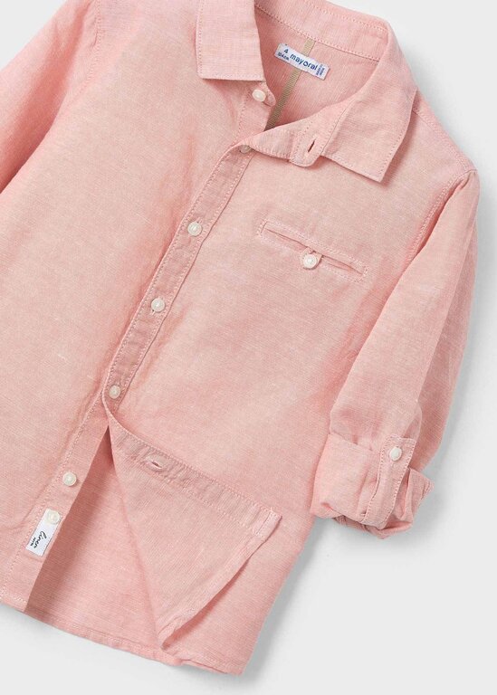 MAYORAL CHEMISE MANCHES LONGUES CHINÉE - SAUMON