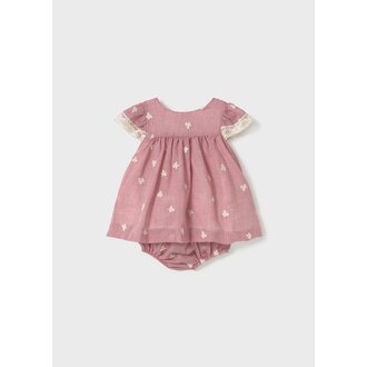 MAYORAL ROBE ET CULOTTE BRODERIES DE PAPILLONS - HIBISCUS