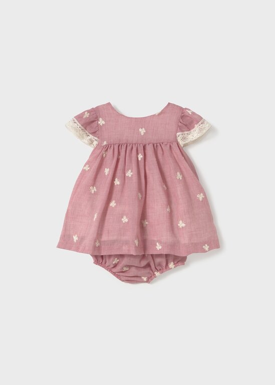 MAYORAL ROBE ET CULOTTE BRODERIES DE PAPILLONS - HIBISCUS