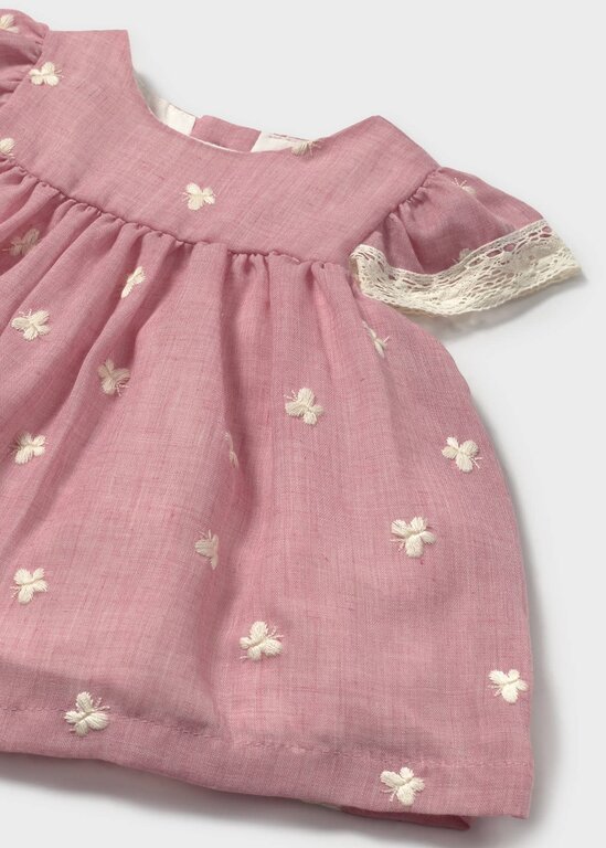 MAYORAL ROBE ET CULOTTE BRODERIES DE PAPILLONS - HIBISCUS