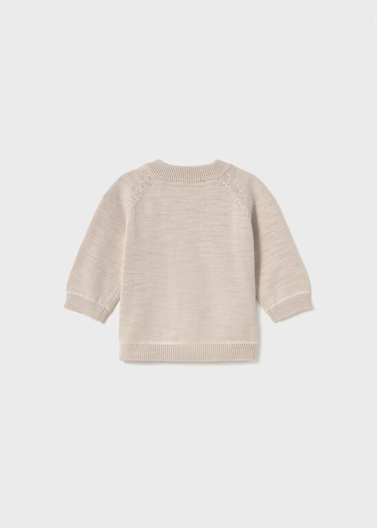 MAYORAL VESTE À ZIP EN TRICOT - BEIGE