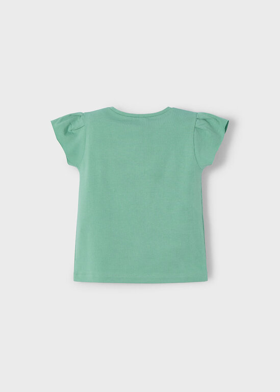 MAYORAL T-SHIRT AVEC BRODERIES - MENTHE