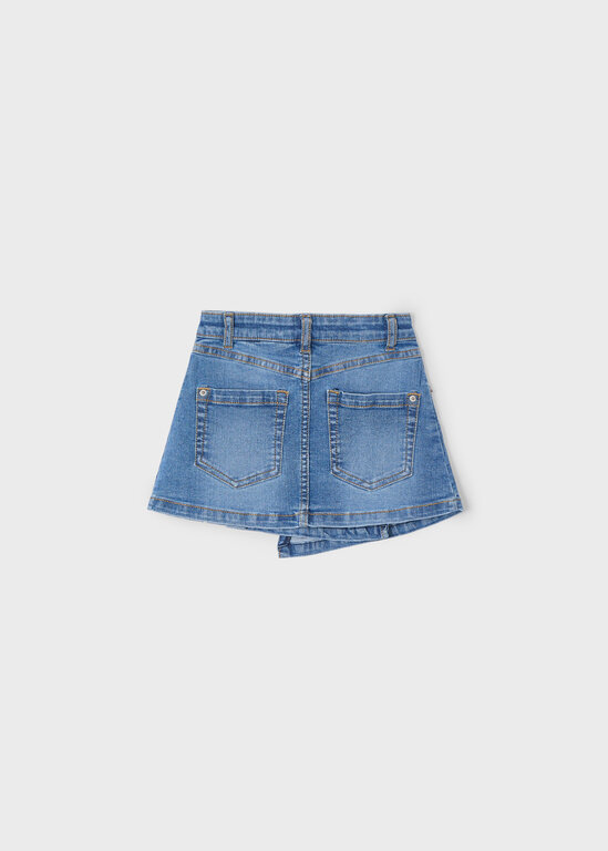 MAYORAL JUPE EN DENIM CROISÉE - BLEU MOYEN
