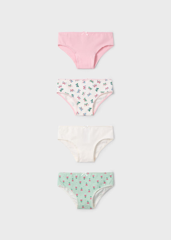 PAQUET DE 4 CULOTTES - ROSE