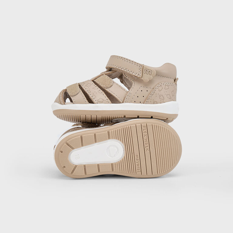 MAYORAL SANDALES EN CUIR VÉRITABLE - BEIGE