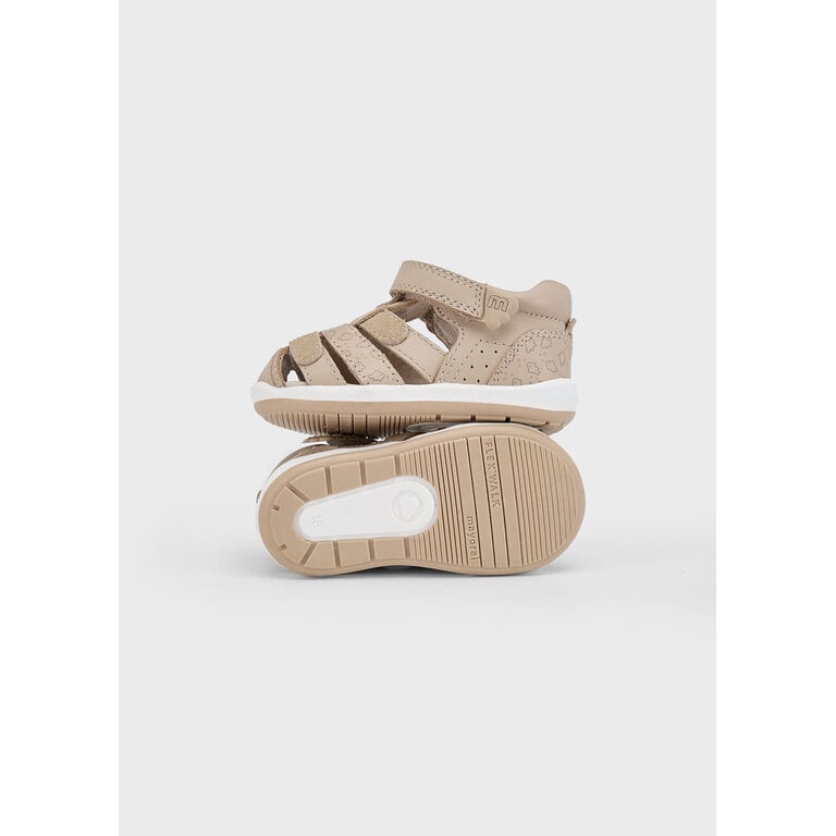 MAYORAL GENUINE LEATHER SANDALS - BEIGE