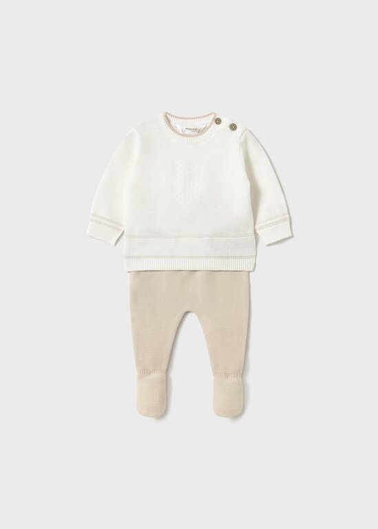 MAYORAL ENSEMBLE EN TRICOT POUR BÉBÉ - BEIGE