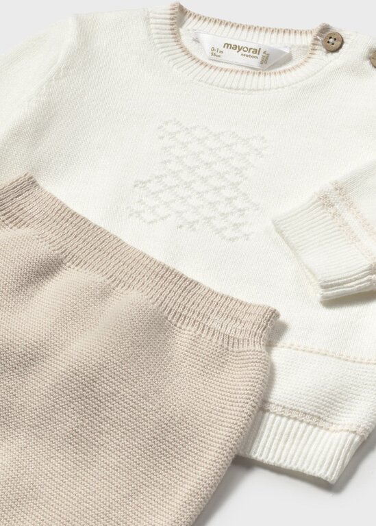 MAYORAL ENSEMBLE EN TRICOT POUR BÉBÉ - BEIGE