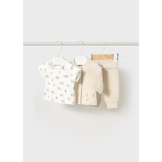 MAYORAL ENSEMBLE 3 PIÈCES OURSONS - BEIGE