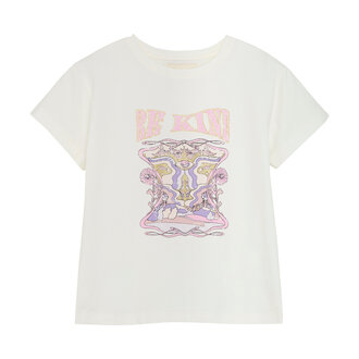 CREAMIE T-SHIRT BE KIND - BLANC