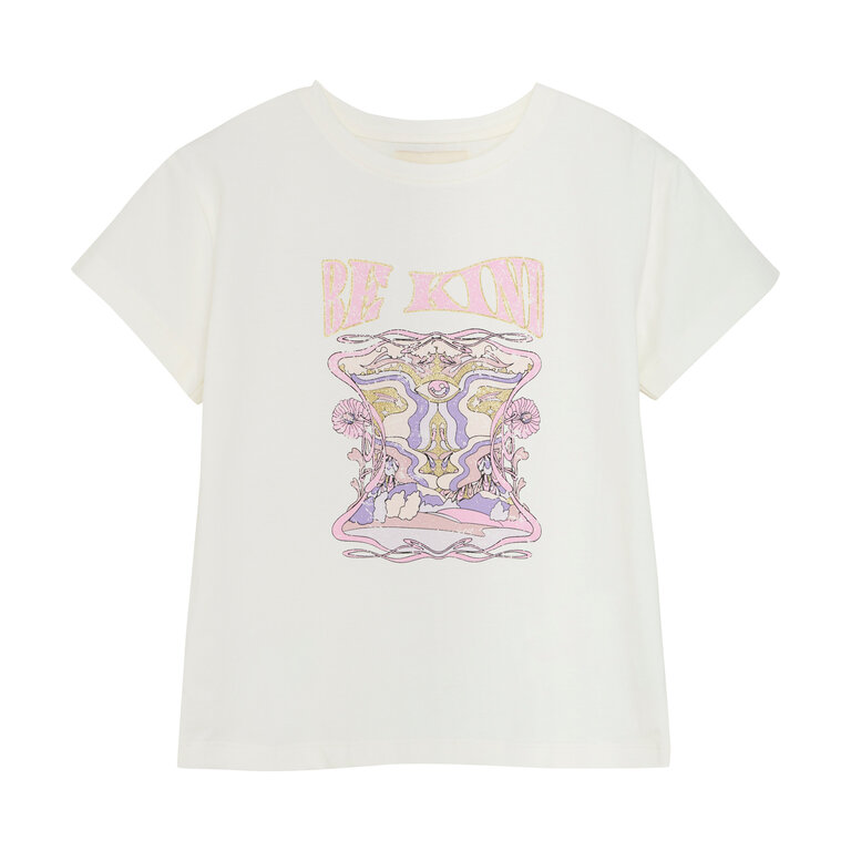 CREAMIE T-SHIRT BE KIND - BLANC