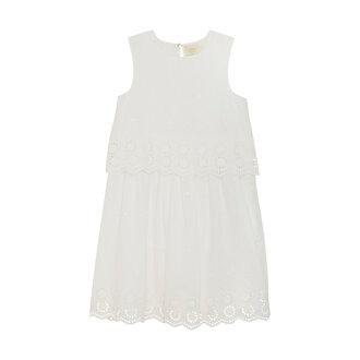 CREAMIE ROBE AVEC BRODERIES ANGLAISES - BLANC