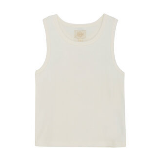 CREAMIE CAMISOLE CÔTELÉE - BLANC
