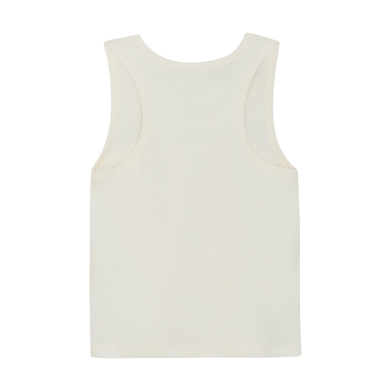 CREAMIE CAMISOLE CÔTELÉE - BLANC