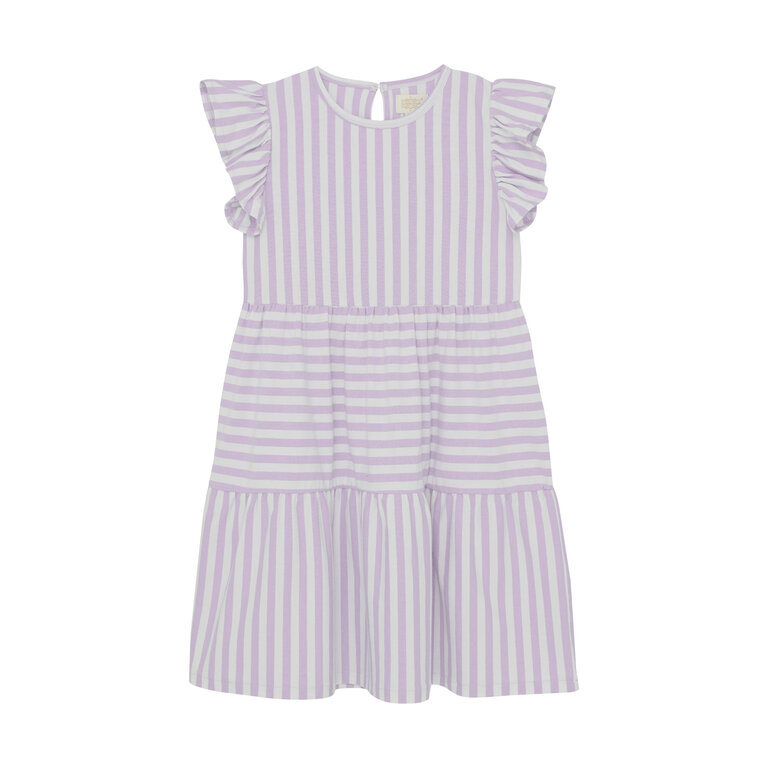 CREAMIE ROBE EN JERSEY RAYÉ - LILAS