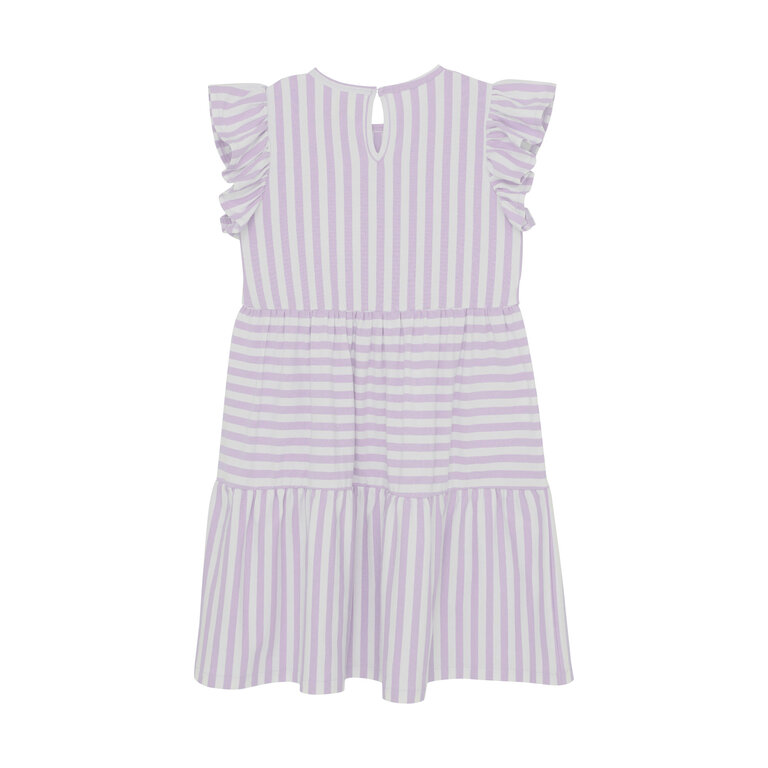 CREAMIE ROBE EN JERSEY RAYÉ - LILAS
