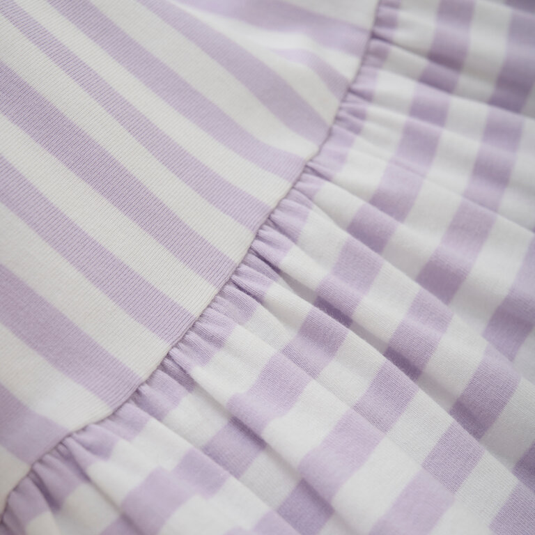 CREAMIE ROBE EN JERSEY RAYÉ - LILAS