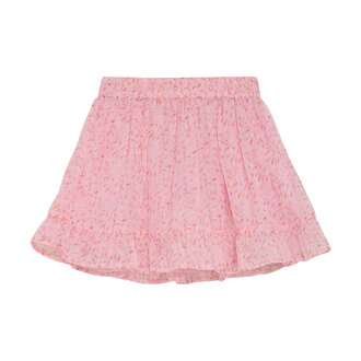 CREAMIE JUPE FLEURIE AVEC LIGNE BRILLANTE - ROSE