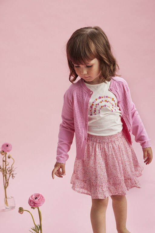 CREAMIE T-SHIRT ARC-EN-CIEL - ROSE