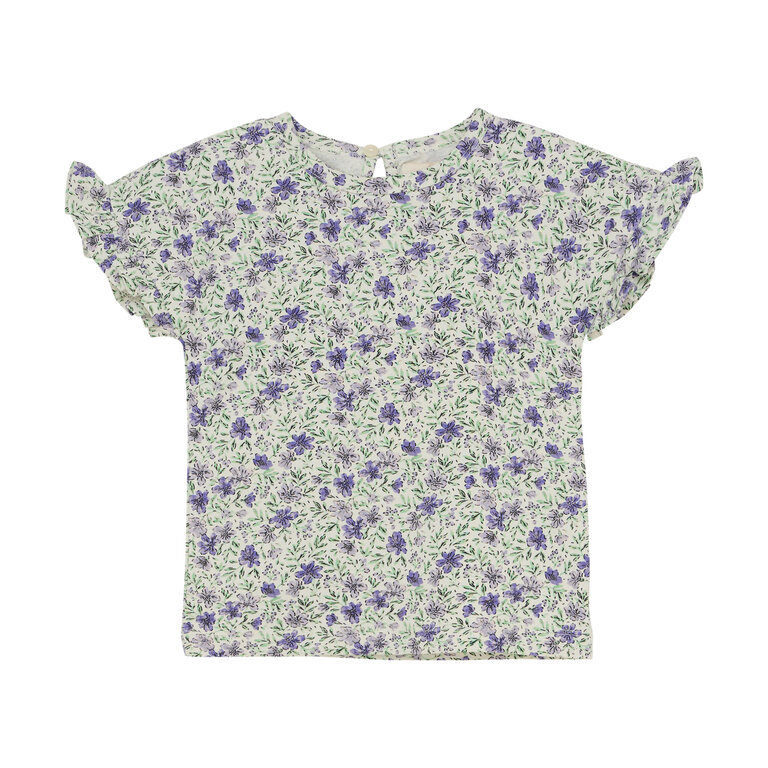 CREAMIE T-SHIRT EN JERSEY À VOLANTS - VERT