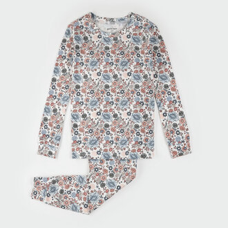 PETIT LEM PYJAMA À IMPRIMÉ DE FLEURS VINTAGES - ROSE